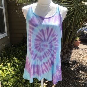 NEW Woman’s Tie Dye Flowy Racerback Tank